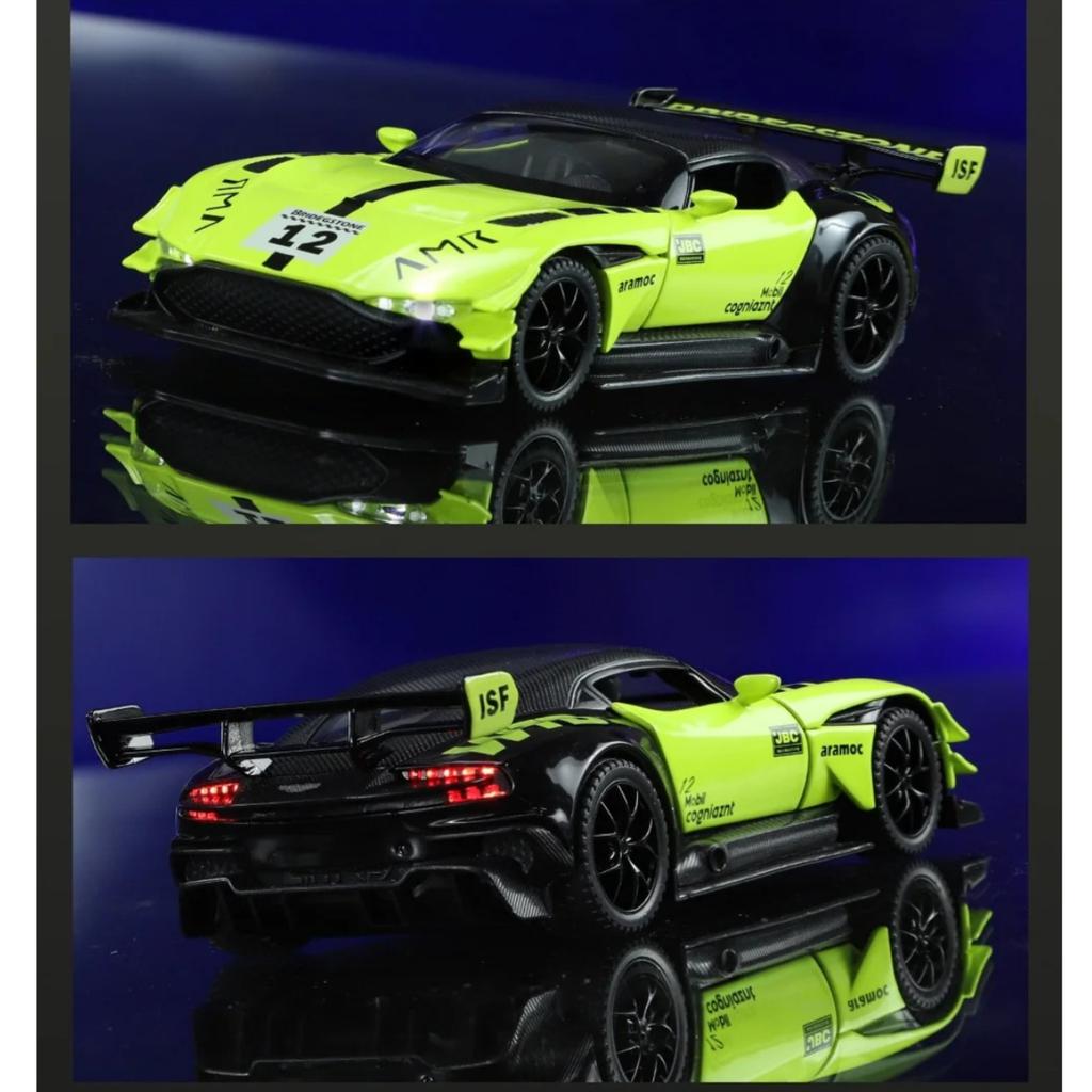 1/32 Scale Simulation Martin Vulcan Alloy Car Model, Children's Sound and Light Toys, Desktop Collection Ornaments for Boys Gifts