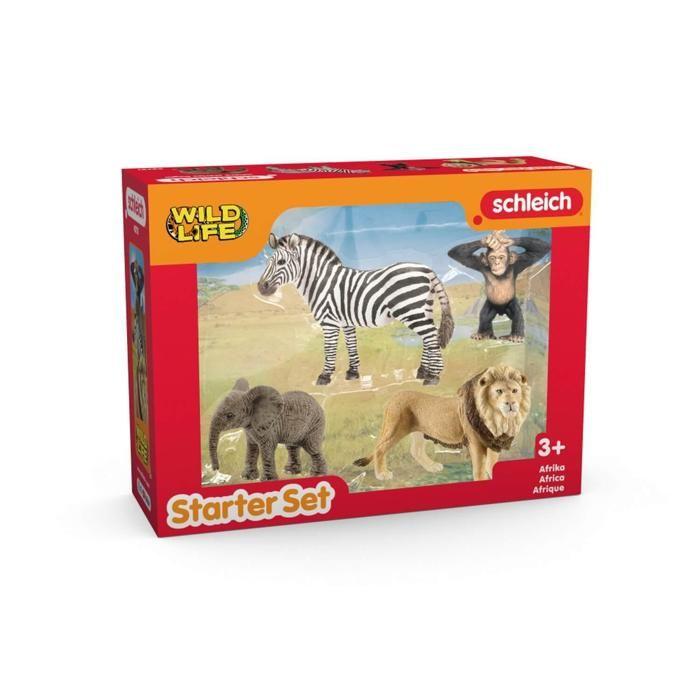 Figurine Mes premiers animaux d'Afrique, 4 figruines, Schleich 42721 Wild Life, des 3 ans