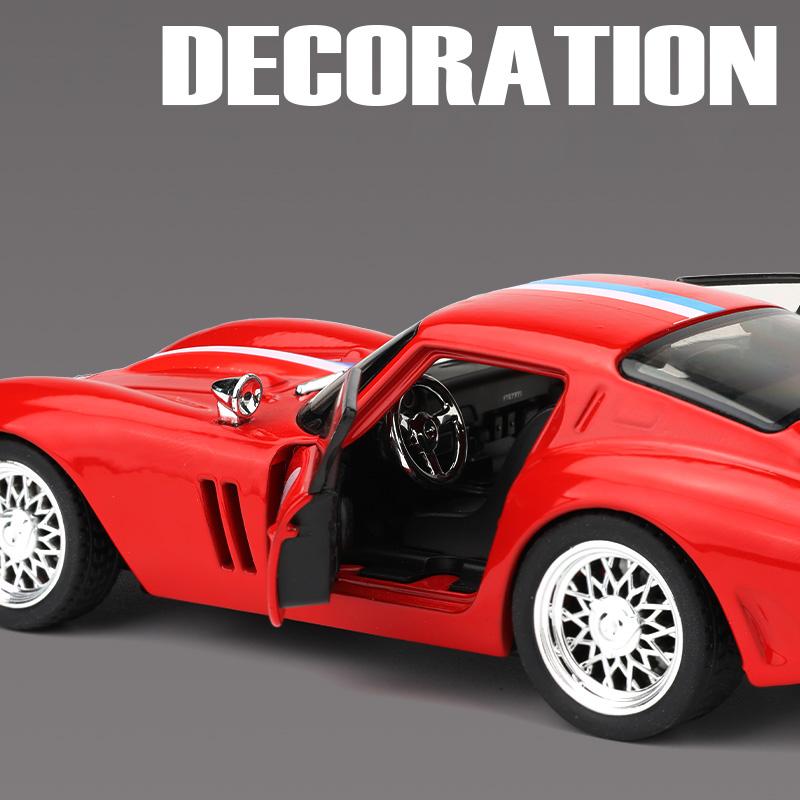 1/32 Scale Ferrari 250 GTO Super Sports Car Alloy Diecast Model Car Metal Classic Love Collection Ornaments Birthday Gifts with Boyfriend Boy