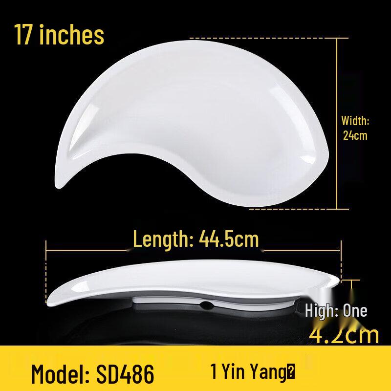 Melaminový segmentovaný talíř v čínském stylu