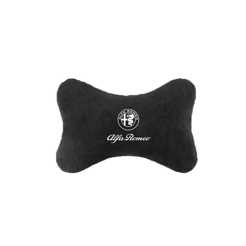 DGJLS1 Car Seat Belt Protect Shoulder Pad Cover Headrest Neck Pillow for Alfa Romeo 4C 159 Spider Giulia Giulietta 156 Tonale Mito 147
