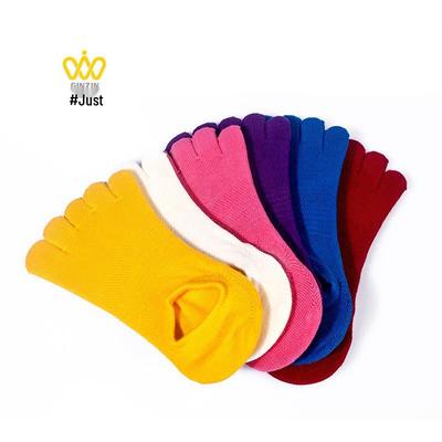 Jingzheng Damen Baumwolle Zehensocken Knöchelsocken - Niedlich & Schweißabsorbierend