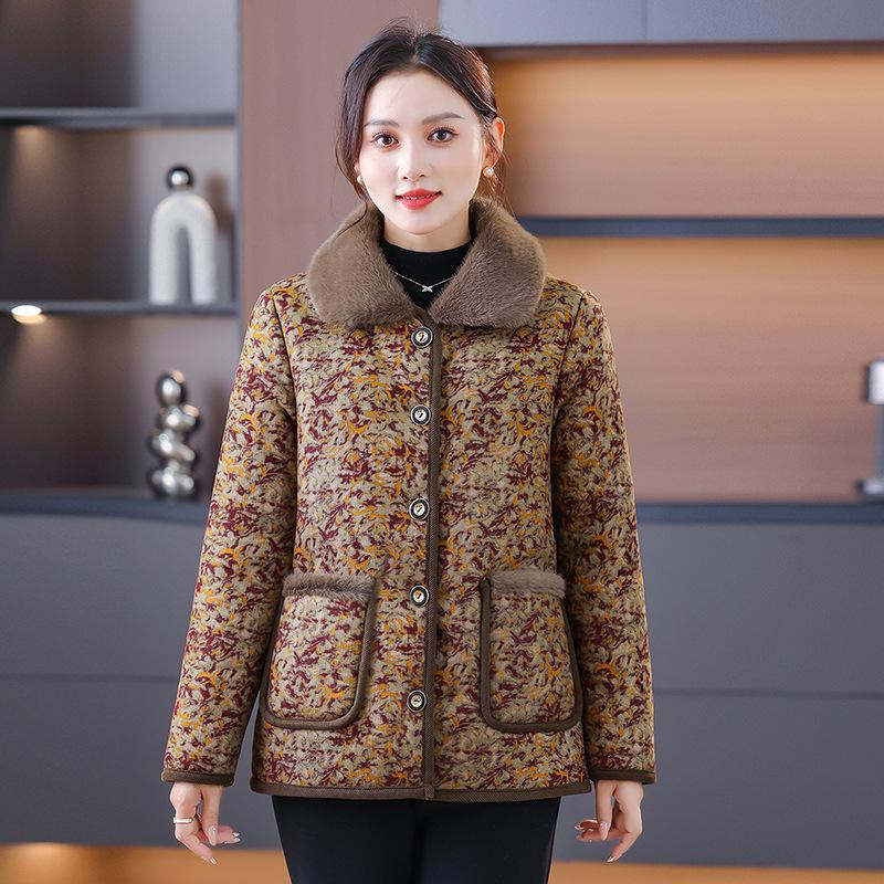 

Stylish Winter Cotton Jacket - Dirt-Resistant, Slimming, Fleece-Lined, Plus Size, Loose Fit, Thick Outerwear 4XL (Recommended 68-73 kg)