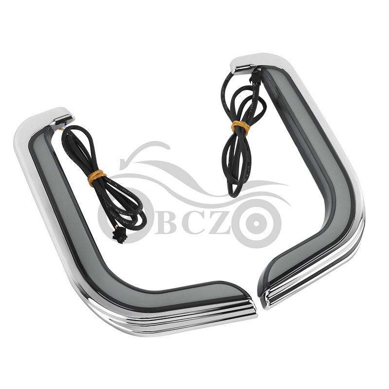 Harley Street Dual Glide Leg Shield Lights for CVO Road King Turn Signals (1996-2013)