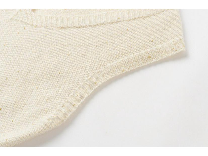 Women's Cashmere V-Neck Sleeveless Knitted Vest, Autumn/Winter Layering, Versatile, Loose, Slimming, Warm Cardigan Outerwear