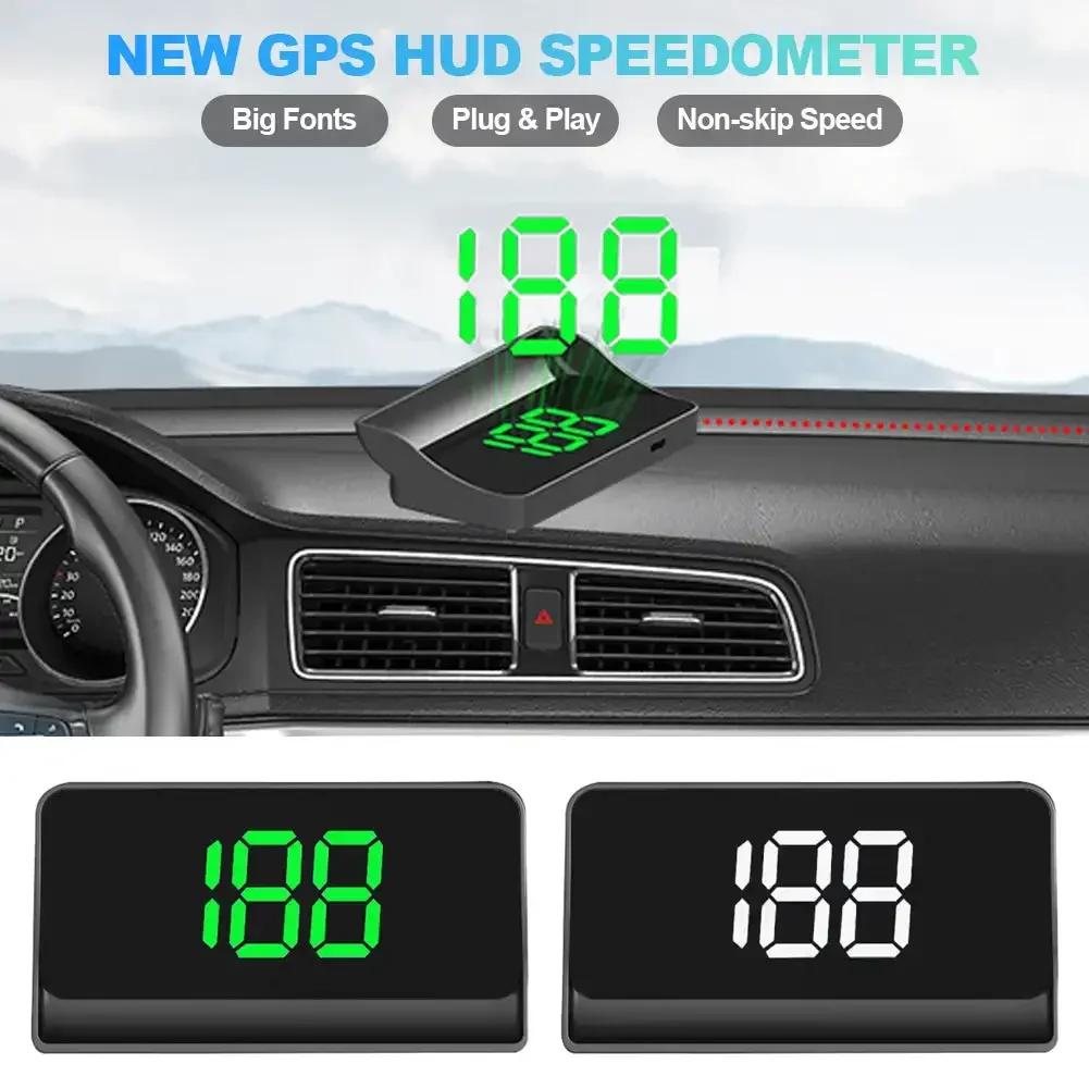 Vitezometru digital HUD GPS pentru autovehicul Head Up Display Plug and Play pentru toate mașinile Font mare KMH Proiector pentru parbriz Accesorii auto
