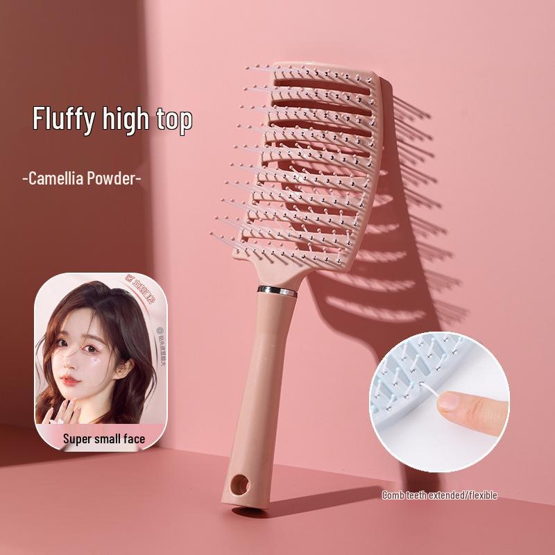 Portable Women's Styling Comb Set: Massage Paddle, Fluffy Curling, Slicked Back, Air Cushion.
