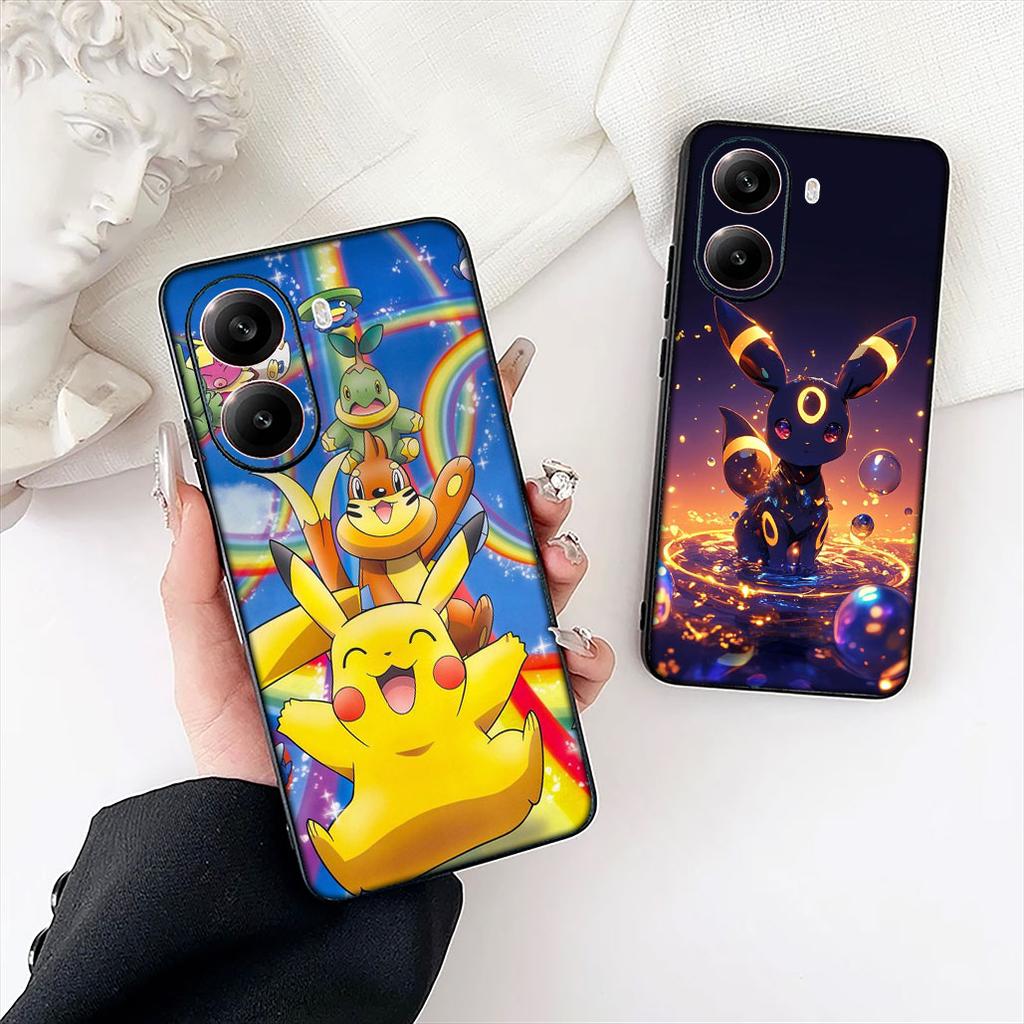 Espeon P-Pikachus Umbreon P-Pokemons Protective Cover for Xiaomi Poco C85 C65 C75 X7 X6 M6 M8 F7 F8 Ultra F6 Pro Phone Case