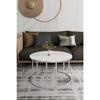 Ceylin Coffee Table Silver Leg - White Glass