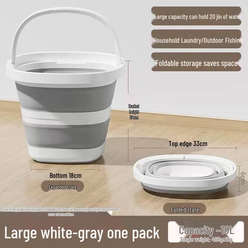 Portable Thickened Folding Bucket for Travel and Outdoor Activities