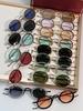 VARDA JMM Oval Metal Sunglasses: Handmade, Unisex, Trendy, Versatile for Casual Wear and Vacation Parties