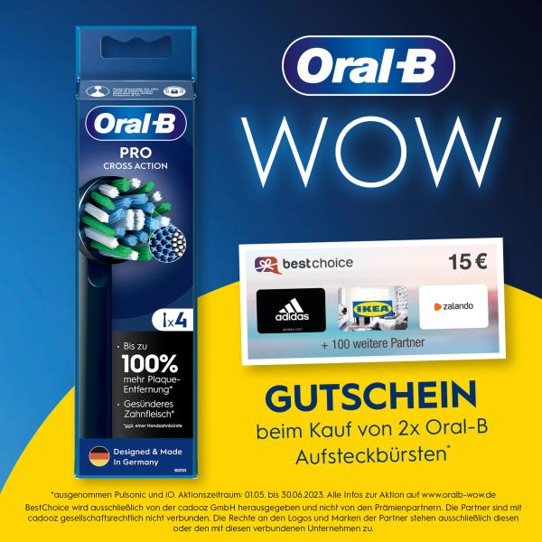 Oral-B Oral-B toothbrush head PRO CrossAction black 4pcs