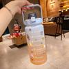 2000ml Large Capacity Summer Portable Plastic Water Bottle High-colour Sports Large Water Bottle With Straw
