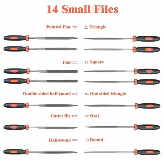 Woodworking Files Carving Tools Kit High Carbon Steel Files Compact Portable Multi-functional Metal Wood File Rasp Set