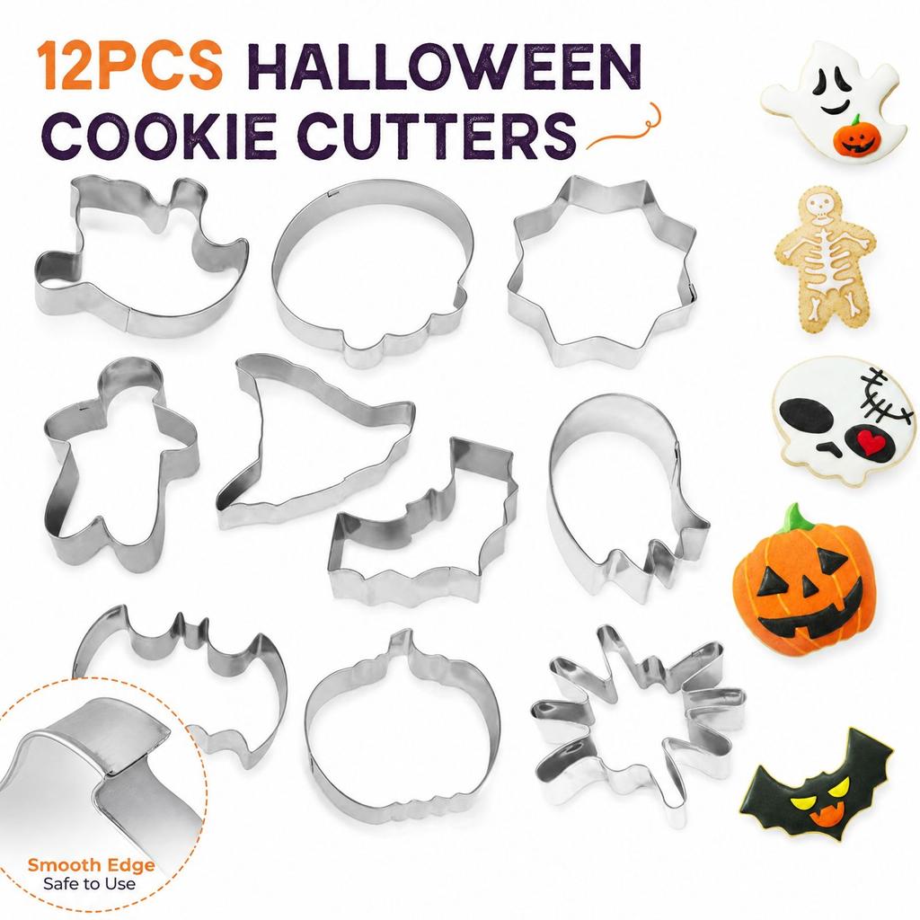 10-Piece Tool Set with Stainless Molds for Home Baking and Kitchen Use