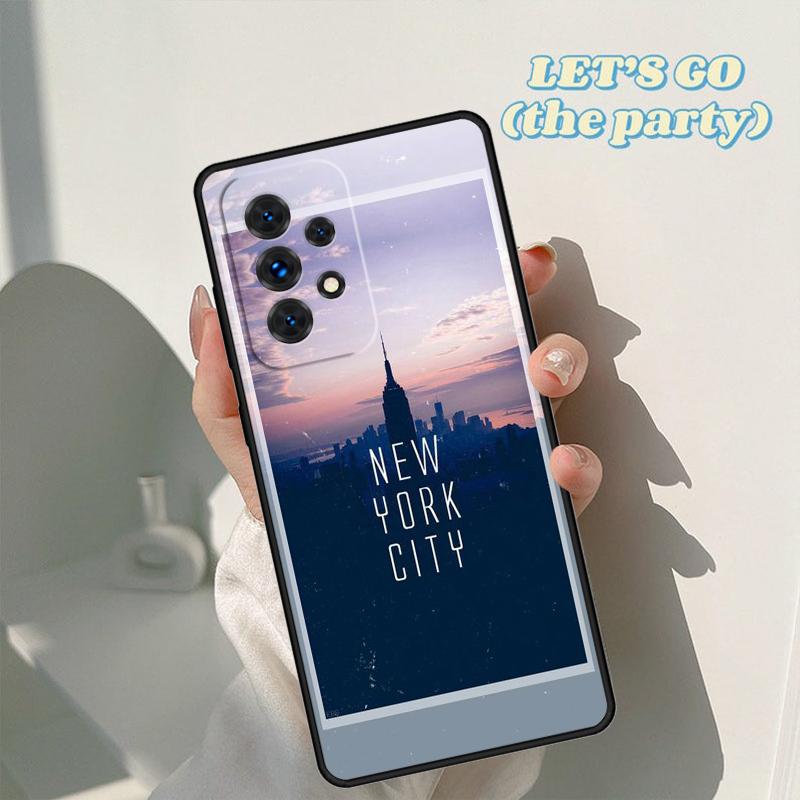 New York City phone case For Samsung Galaxy A42 A31 A40 A51 A71 A32 A80 A91 A52 A72 A73 A20e A21S A50 A70 A11 A12 Cover