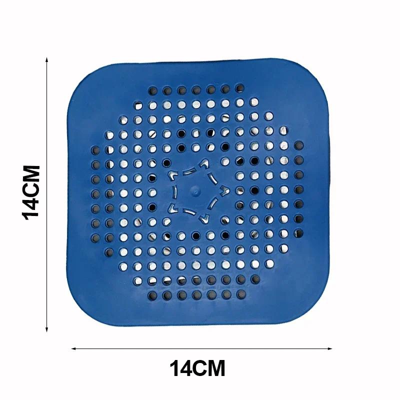 

1шт сливной волос улавливатель фильтр раковина антиблокировочный фильтр ванна душ пол силиконовая заглушка крышка кухонный аксессуар для ванной комнаты синий