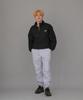 Seinteukeulu Bold Ankle Band Cargo Jogger Pants Bac-328 Light Purple