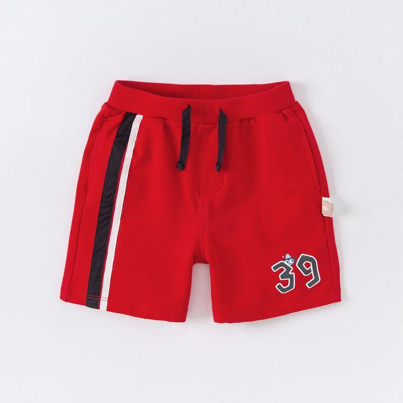 [Summer Clearance] David Bella Boys  Pants Summer Wear Children s Shorts Boys  Casual Pants Red [Ready Stock] 100