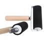 3.94inch Deluxe Rubber Roller Wood Handle Non-Slip Glue Brayer for Print Stamping Printmaking Wallpaper Arts Crafts Tool