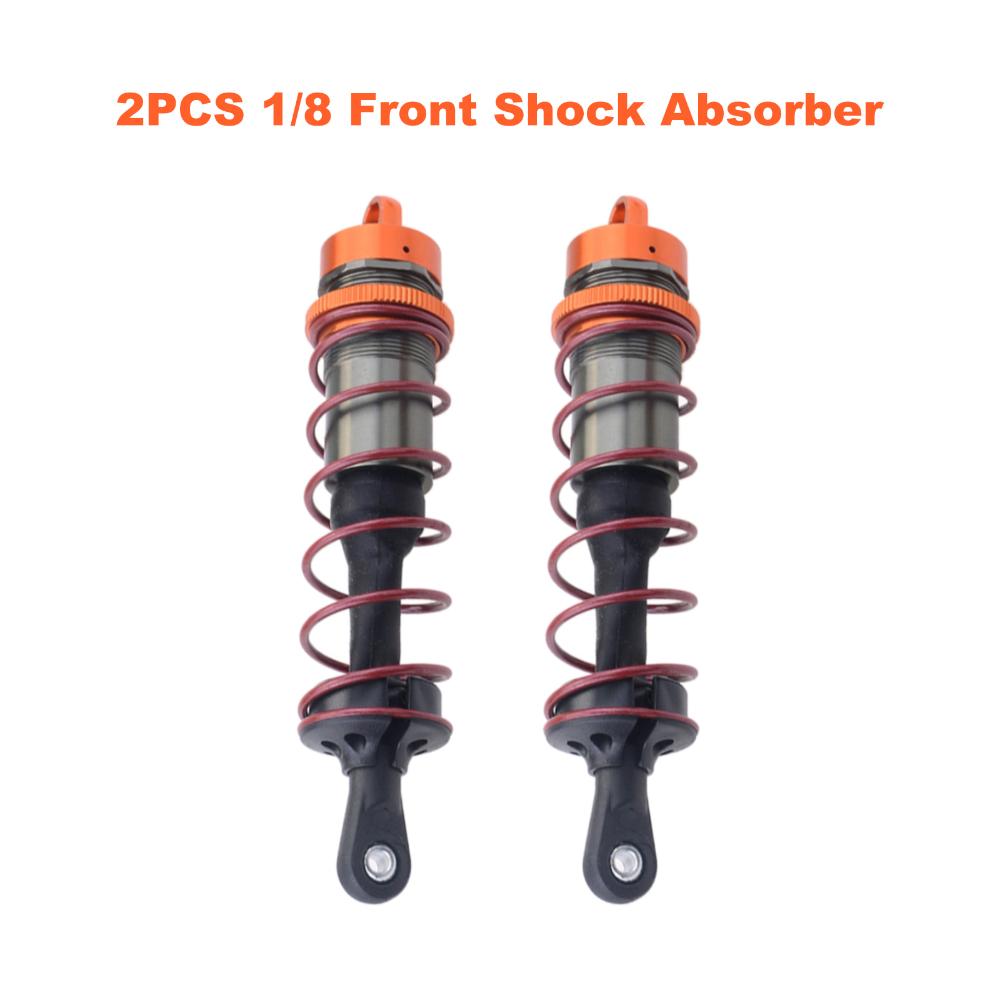 4Pcs Shock Absorber 120mm Front 140mm Rear Metal Damper Suspension for HPI TROPHY FLUX 107016 1/8 RC Racing Car Truggy ZD Racing
