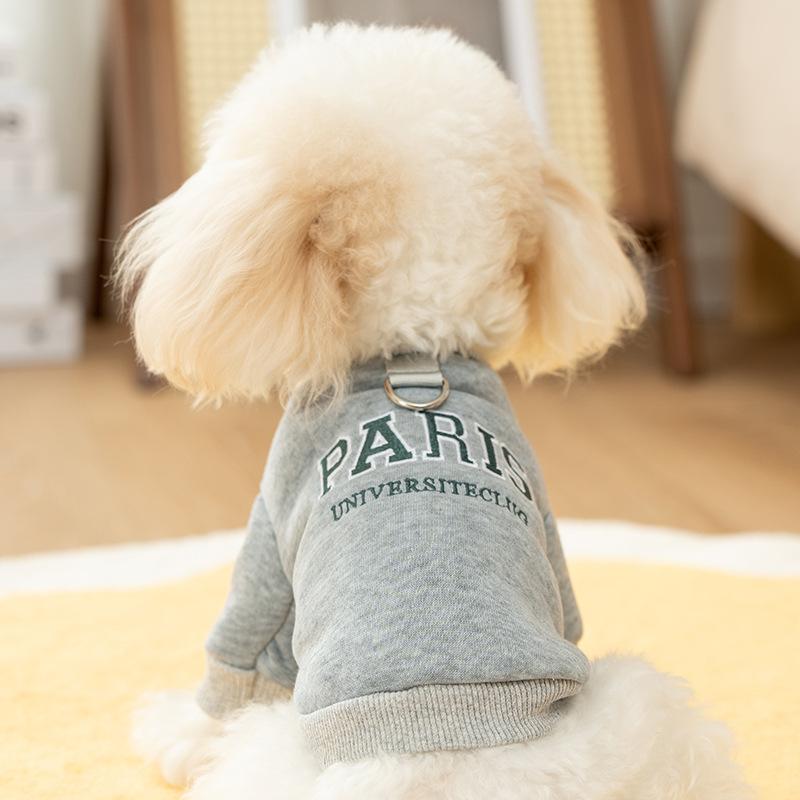 Clothes for Small Dogs Bear Letter Pet Dog Hoodies Puppy Warm Coat Autumn Winter Dog Sweatshirt Chihuahua Apparel Cat Dlothing