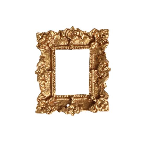 Barock Mini-Bilderrahmen Retro Kleiner Fotorahmen Vintage Winziger Fotorahmen DIY Zubehör für Schmuck Handyhüllen Kühlschrankmagnete Basteln