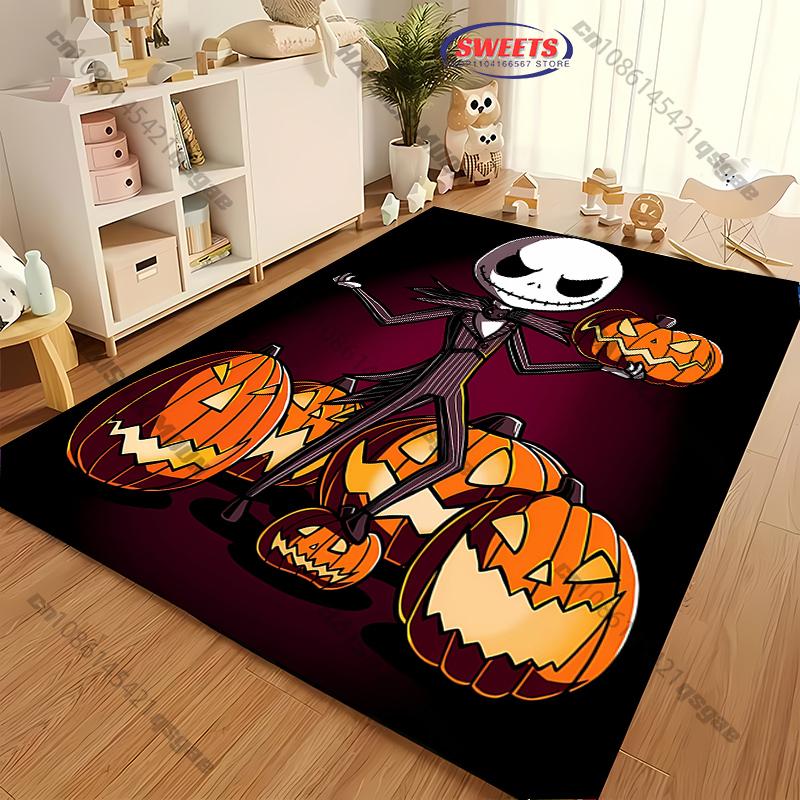 1PC The Nightmare Before Christmas Theme Carpet LivingRoom Bedroom Sofa Large Decor Mat Christmas Halloween Top 10 Holiday Gifts