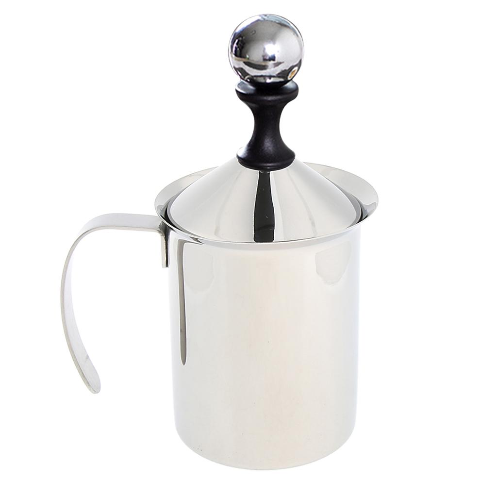 500ml Stainless Steel Manual Milk Frother Creamer Cup Mug