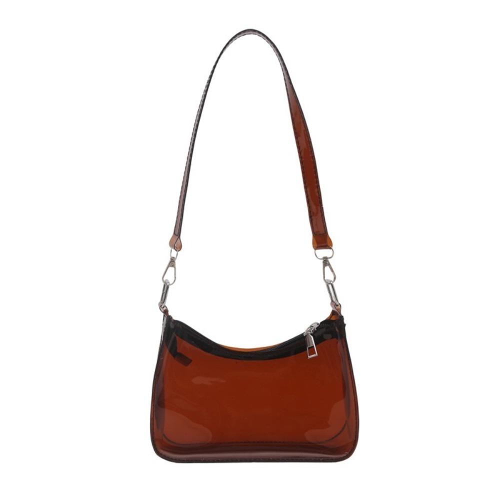 

Clear PVC Transparent Shoulder Bag Transparent Handbag Simple Crossbody Bag Beach