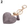 Romantischer Schlüsselanhänger für Damen, Liebe, Herzform, Strass, Quasten, Taschenanhänger, Schlüsselanhänger