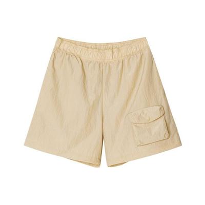 Stroll Series Solid Pocket Woven Casual Shorts Women Shorts Khaki L323W015-02ZF