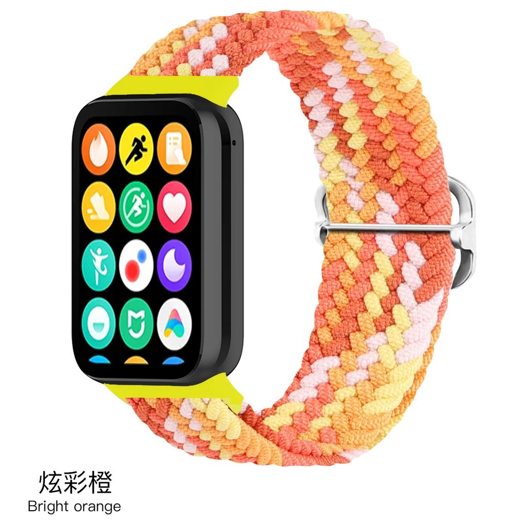Nylon Loop Strap for Xiaomi Mi Band 9/8 Pro Bracelet AccessoriesCorrea for Redmi Watch 5/4 Belt Smartwatch Replacement Wristband