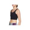 Nike Yoga Luxe Infinalon Crop Tank Top Women Tops Black CJ3666-010