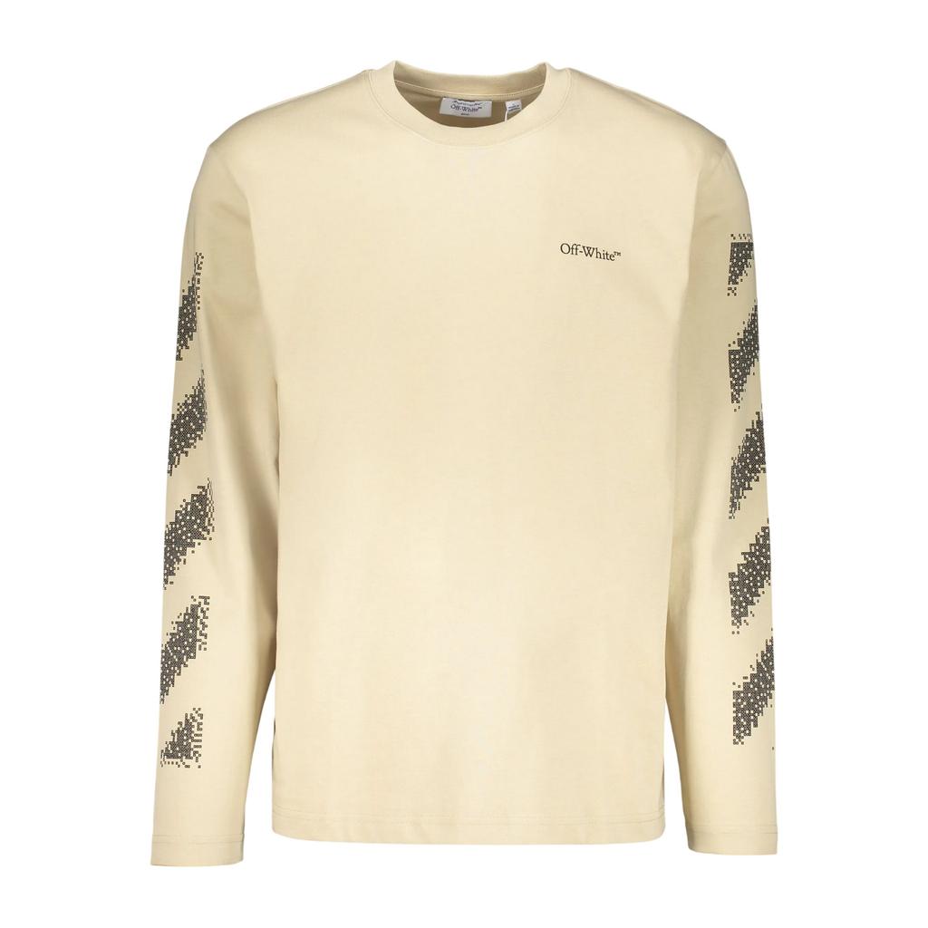Camiseta de manga corta con cuello redondo para hombre Off White