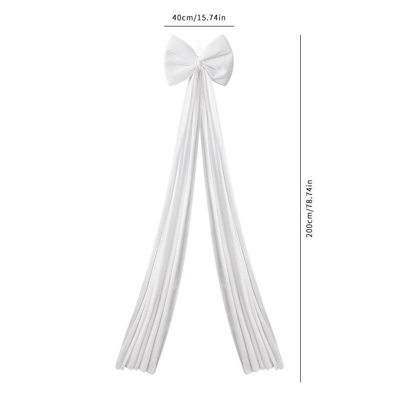 Christmas Decorative Super Large Bow 40*200cm Velvet Bows Knot Xmas Tree Decor Pendant Front Doors Outdoor Activities Party DIY