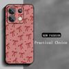 Bow Cute Pink Design Ins Girl Phone Case For Redmi Note 14 13 12 11 Pro Plus S 5G 14C A3 Soft Black Phone Cover