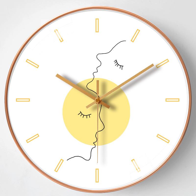 14-inch 35cm Nordic modern wall clock home dining room bedroom decoration clock living room creative wall clock