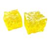 Slow Rebound Cheese Pinch Toy Transparent Non Rebound Fidget Toy Cheese Squeezed Cube  Calming Toy