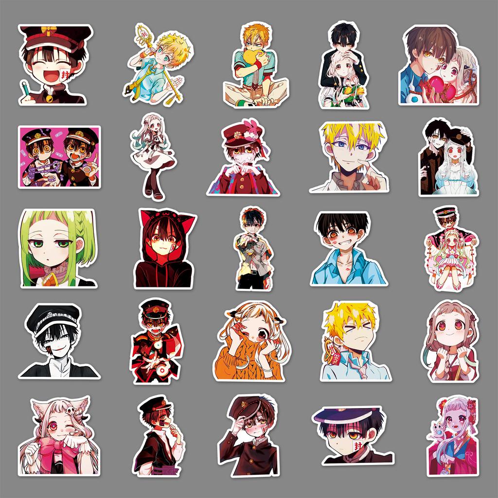 50 Anime DIY Graffiti Peripheral Suitcase Tablet Car Decoration Stickers