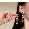 Vintage Castle Iris Retro High-End Court-Style Sparkling Zircon Necklace for Women, Heavy Craftsmanship, Light Luxury Clavicle Chain Accessory Set