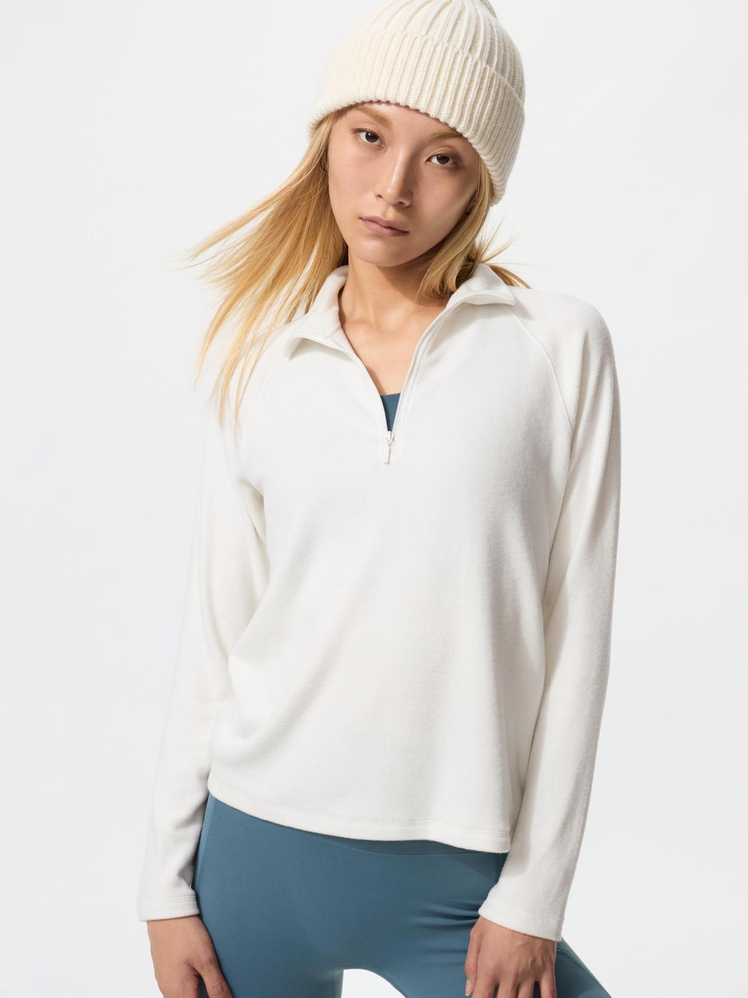 

Uniqlo HeaTTech STreTch Fleece Half Zip T Long Sleeve 01 OFF WHITE/XS