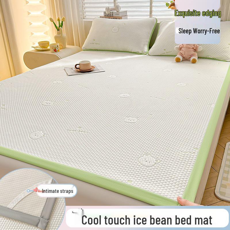 Summer Cool Ice Silk Mattress Topper: Soft, Cooling Bed Sheet for Air Conditioning Comfort