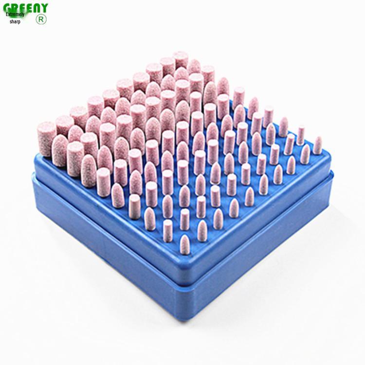 FY Red Corundum Grinding Head 3mm for Metal Mold with Chrome Steel & Ceramic Wheel.