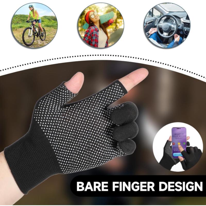 Work Gloves Nylon Dotted Lightweight Breathable Durable Anti Slip Wear Resistant Outdoor Cycling Fishing Camping Safety Gloves