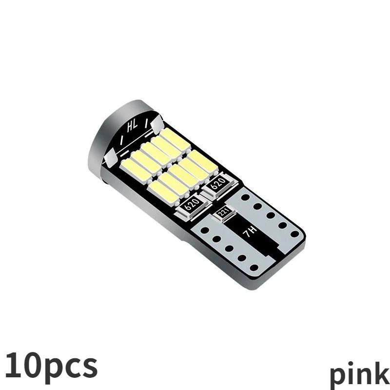 10pcs T10 Led Canbus No Error Car Interior Light T10 26 SMD 4014 Chip Pure White Instrument Lights B Car Parking Position Lights