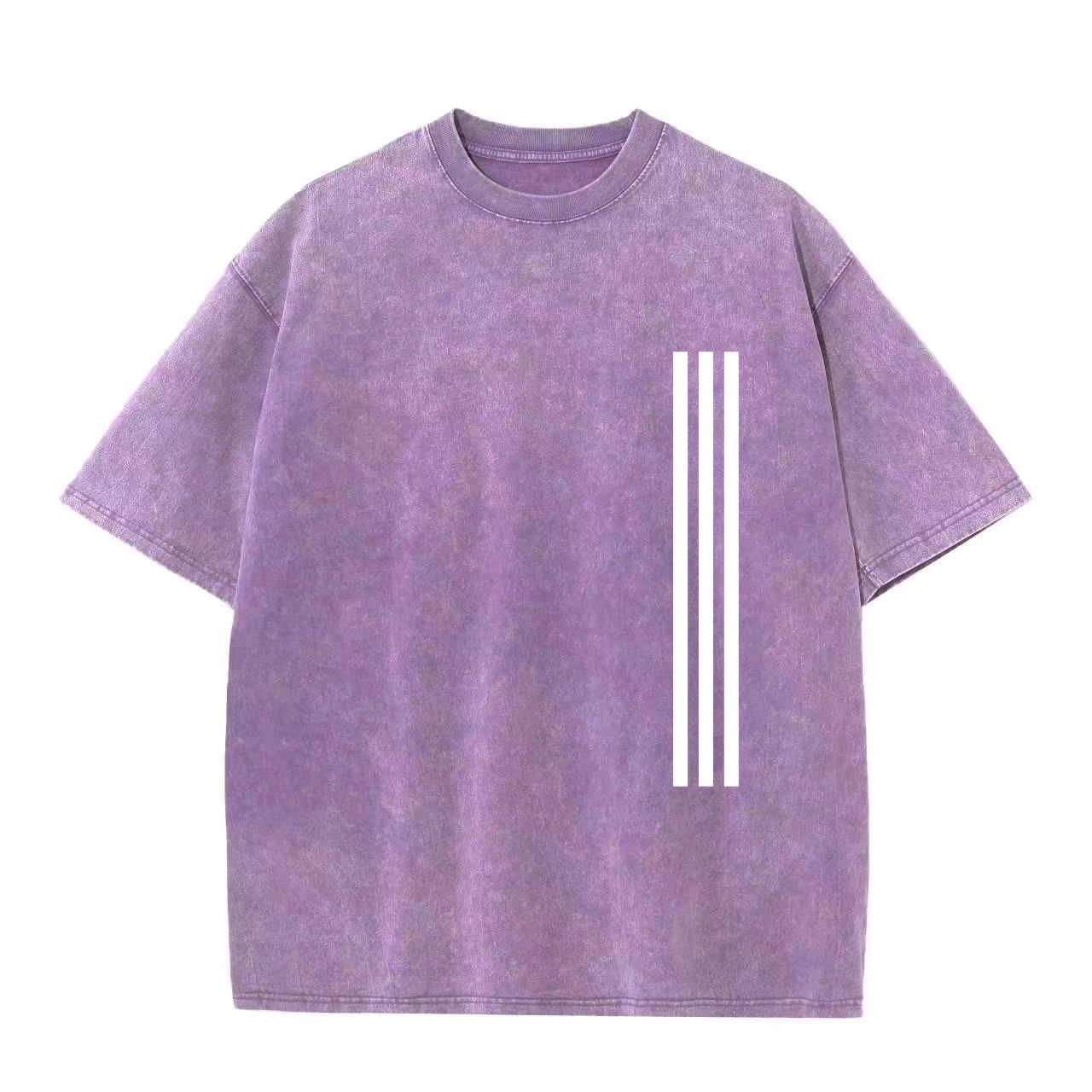 

Ретро-стираемая винтажная футболка Высококачественные футболки Летняя свободная одежда с коротким рукавом Ретро-стираемая хлопковая свободная уличная одежда 3XL