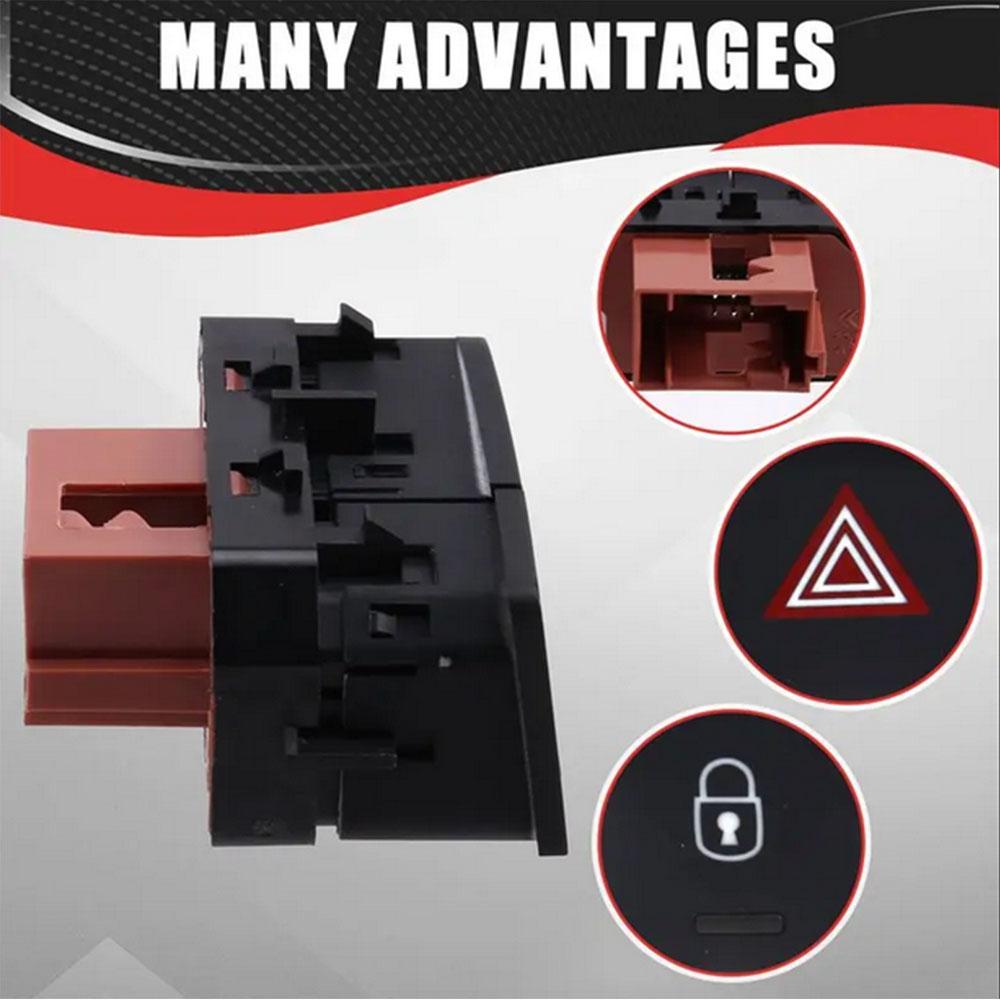 1 X Emergency Hazard Lockout Switch Button 98154241Zd For Citroen C3 2017-2020