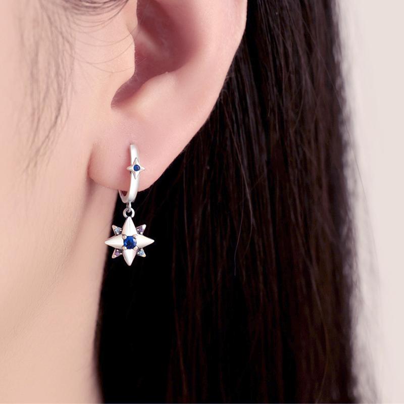 barbie Earrings [Pure Silver·Original Design] Stars and Moon, High-end Temperament, Ins Style Confession Exquisite Gift Box #lucky S925 ZJYES-YS-169