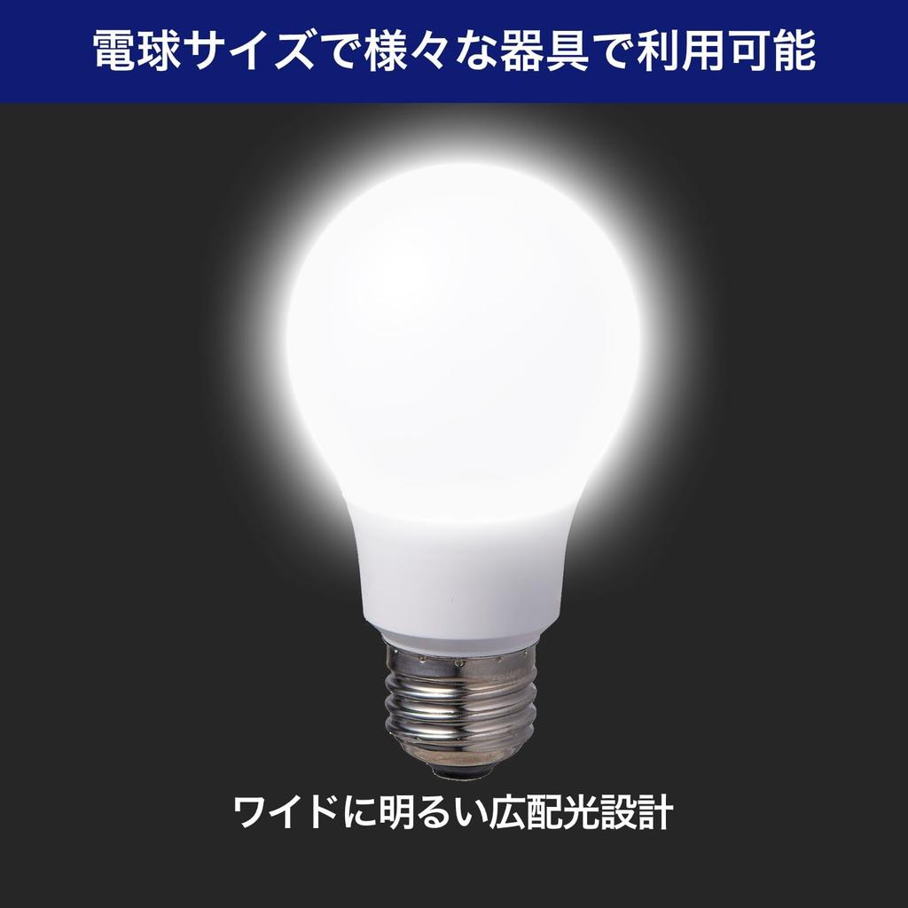 ELPA LED Light Bulb, 2-Pack, E26 Base, 60W Equivalent, Standard Bulb Shape, Omnidirectional, Warm White (LDA7L-G-G5103-2P)